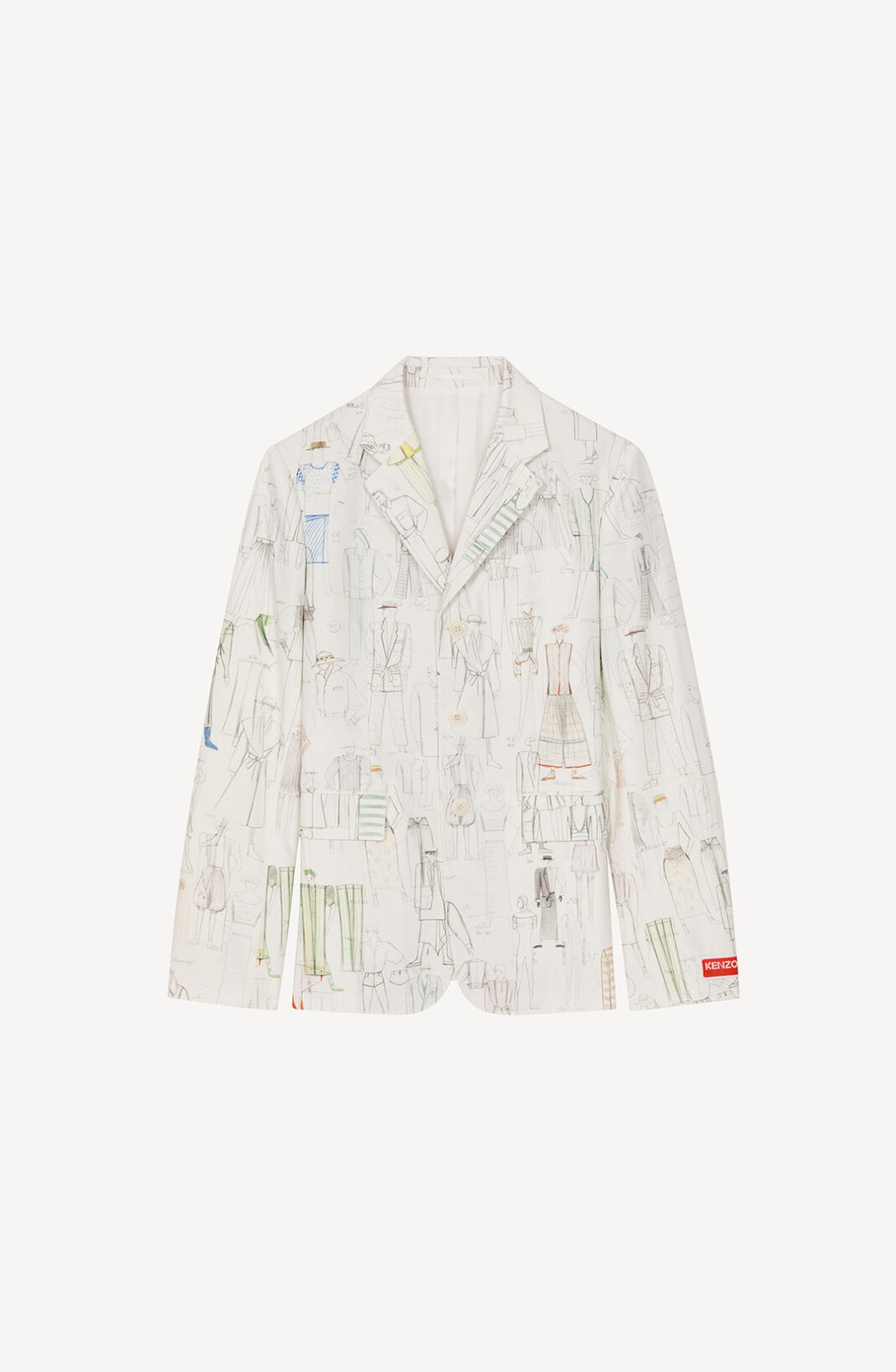 'KENZO Sketch' belted jacket - 1