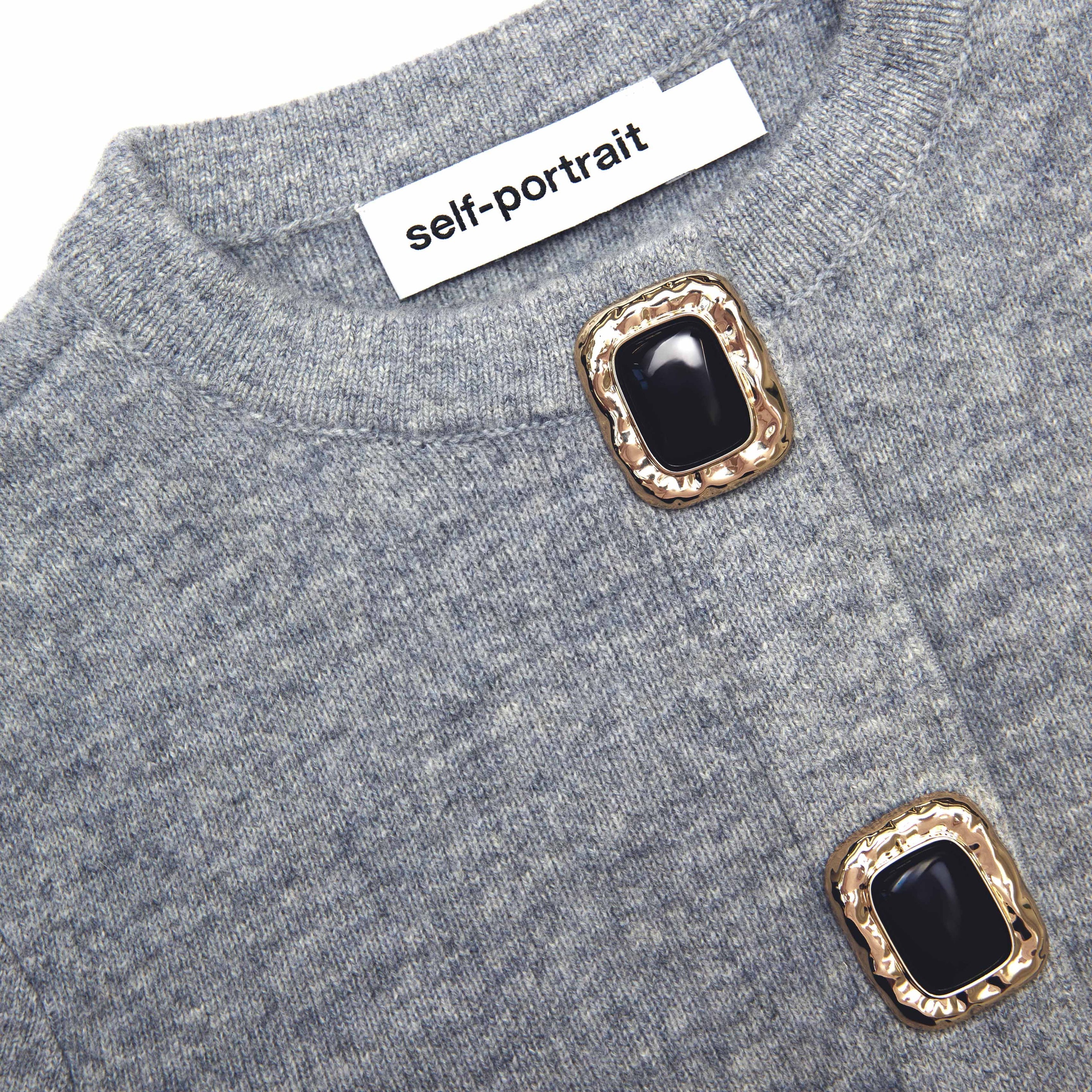 Grey Wool Cardigan - 5