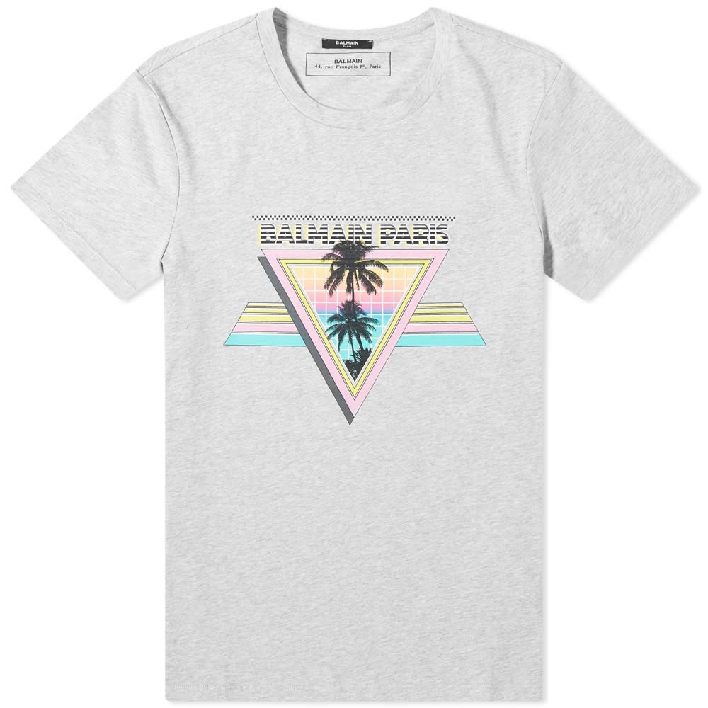 Balmain Palm Triangle Tee - 1