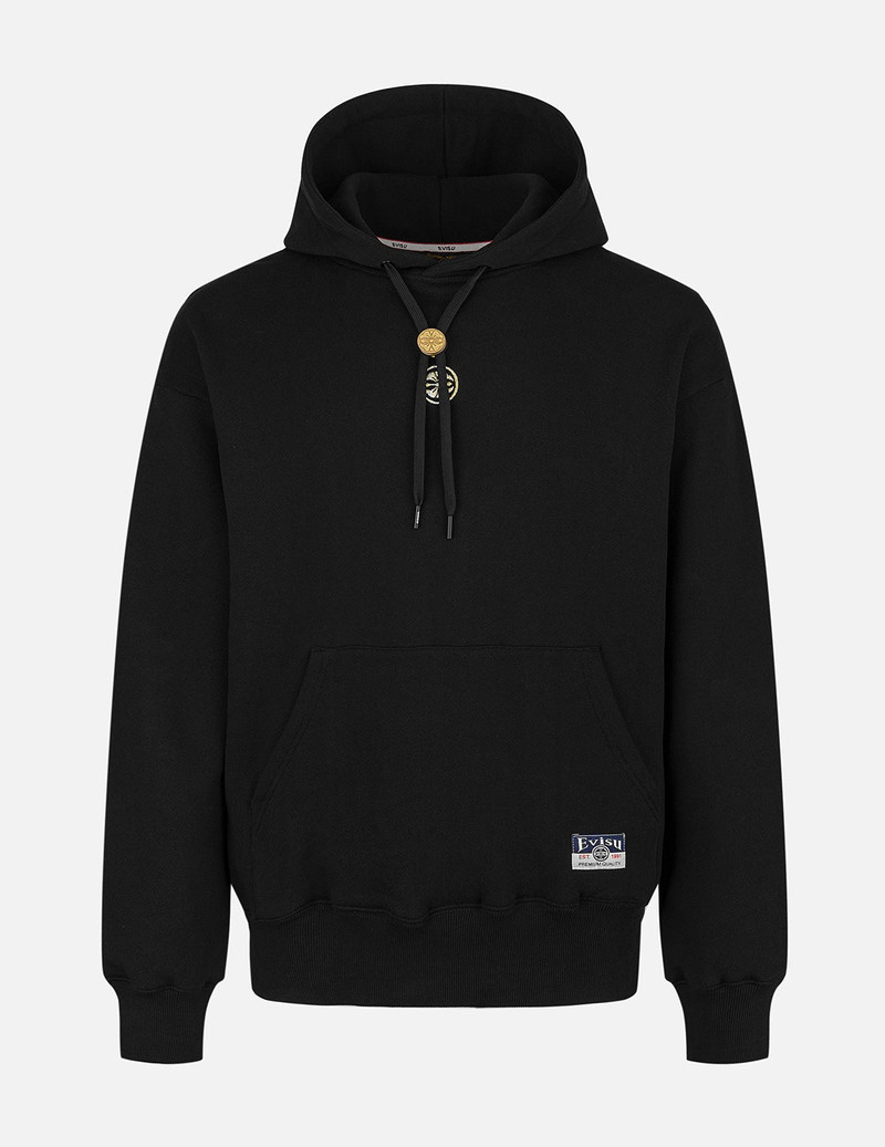 EVISU Brushstroke Daicock Print Relax Fit Hoodie outlook