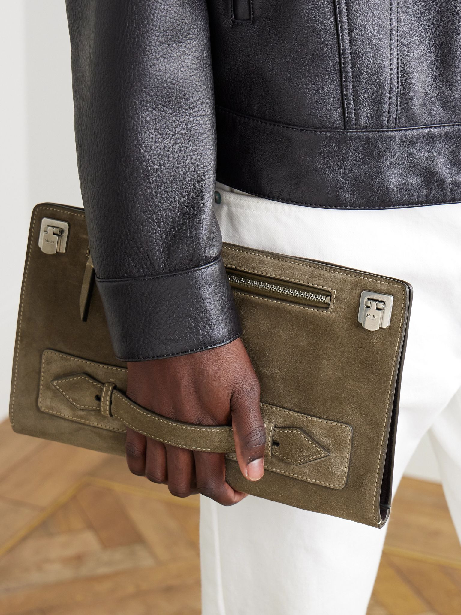Runaway Suede Pouch Green - 2