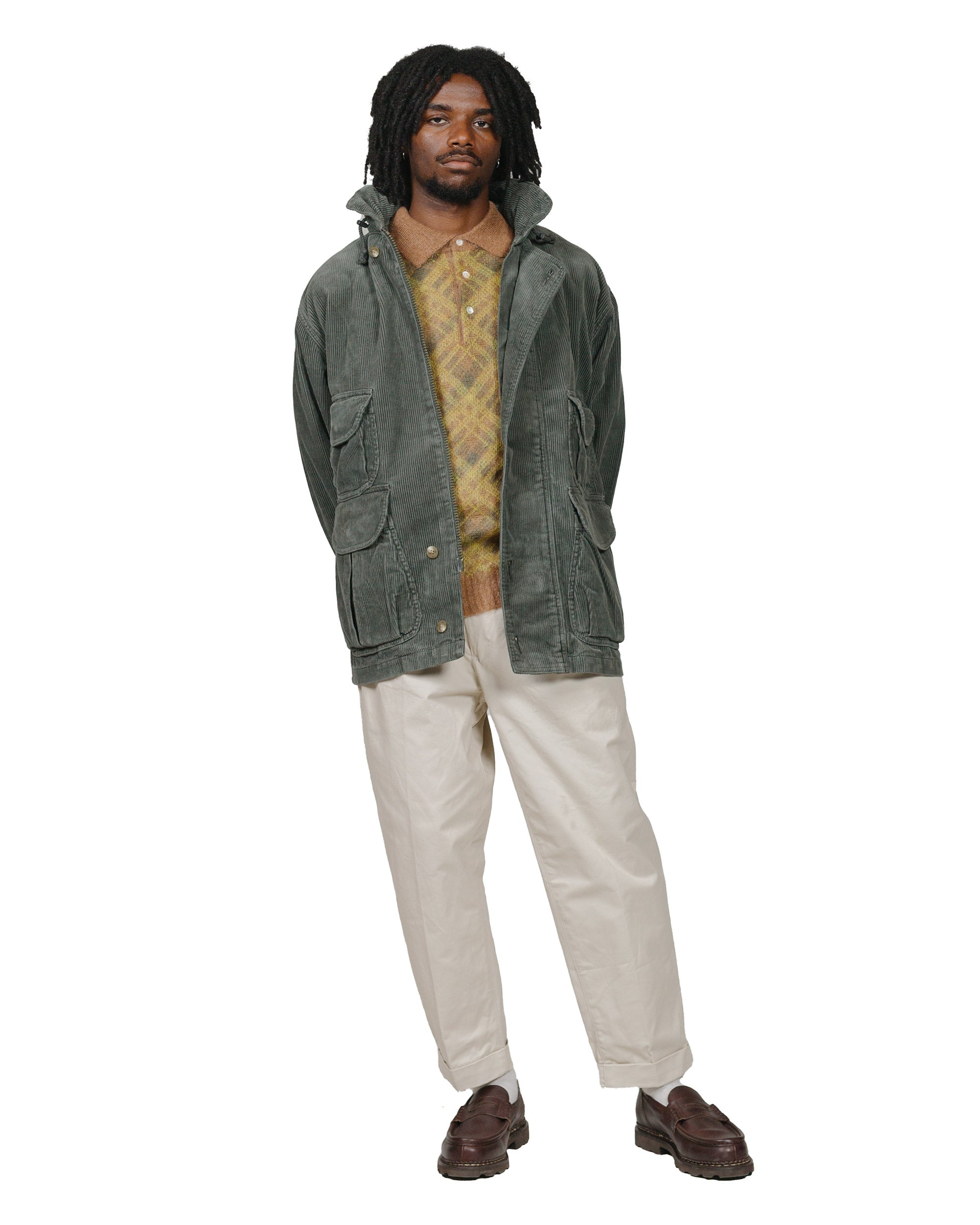 Field Coat Corduroy Moss - 5