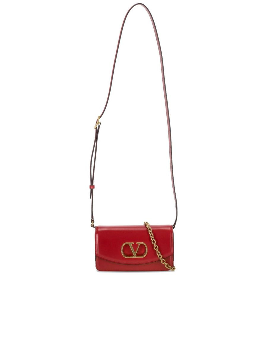 Vlogo Signature Small Vain Leather Clutch - 1