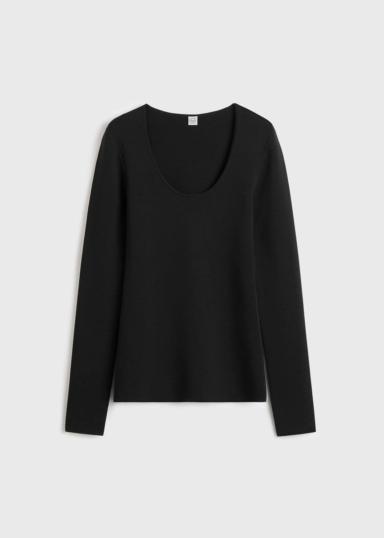 Compact knit top black - 1