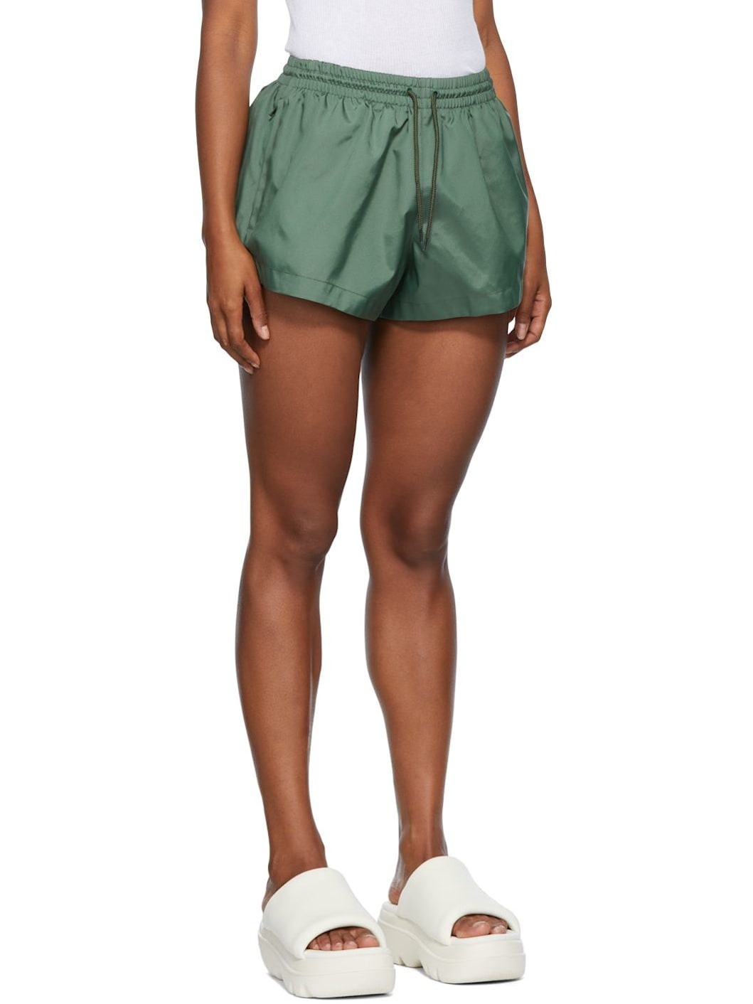 Khaki Spray Shorts - 2