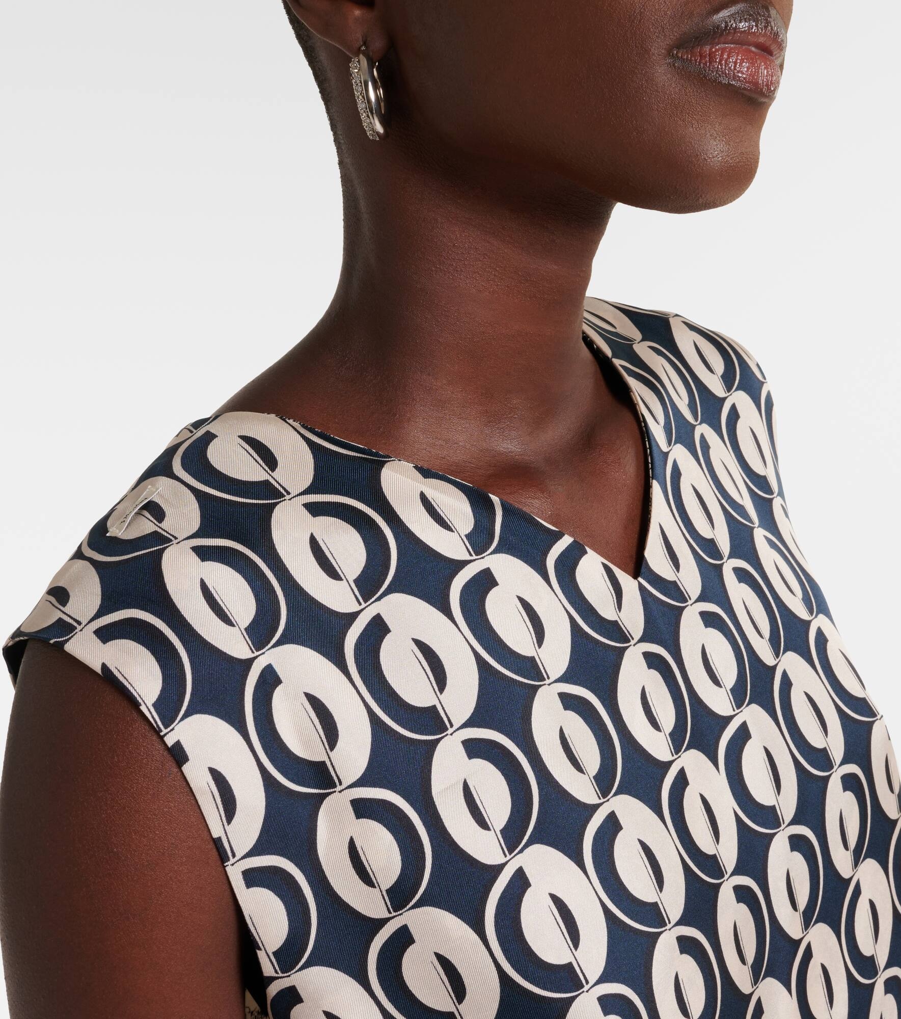 Timetop printed silk top - 4