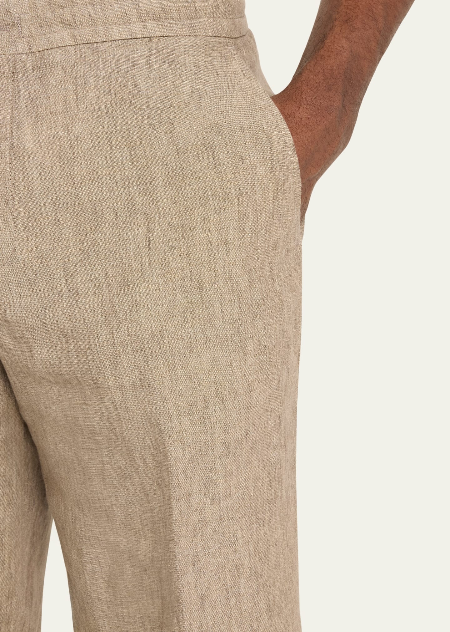Men's Delave Linen Drawstring Shorts - 4
