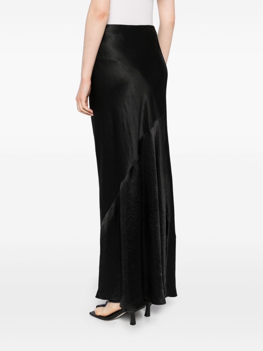 satin maxi skirt - 4