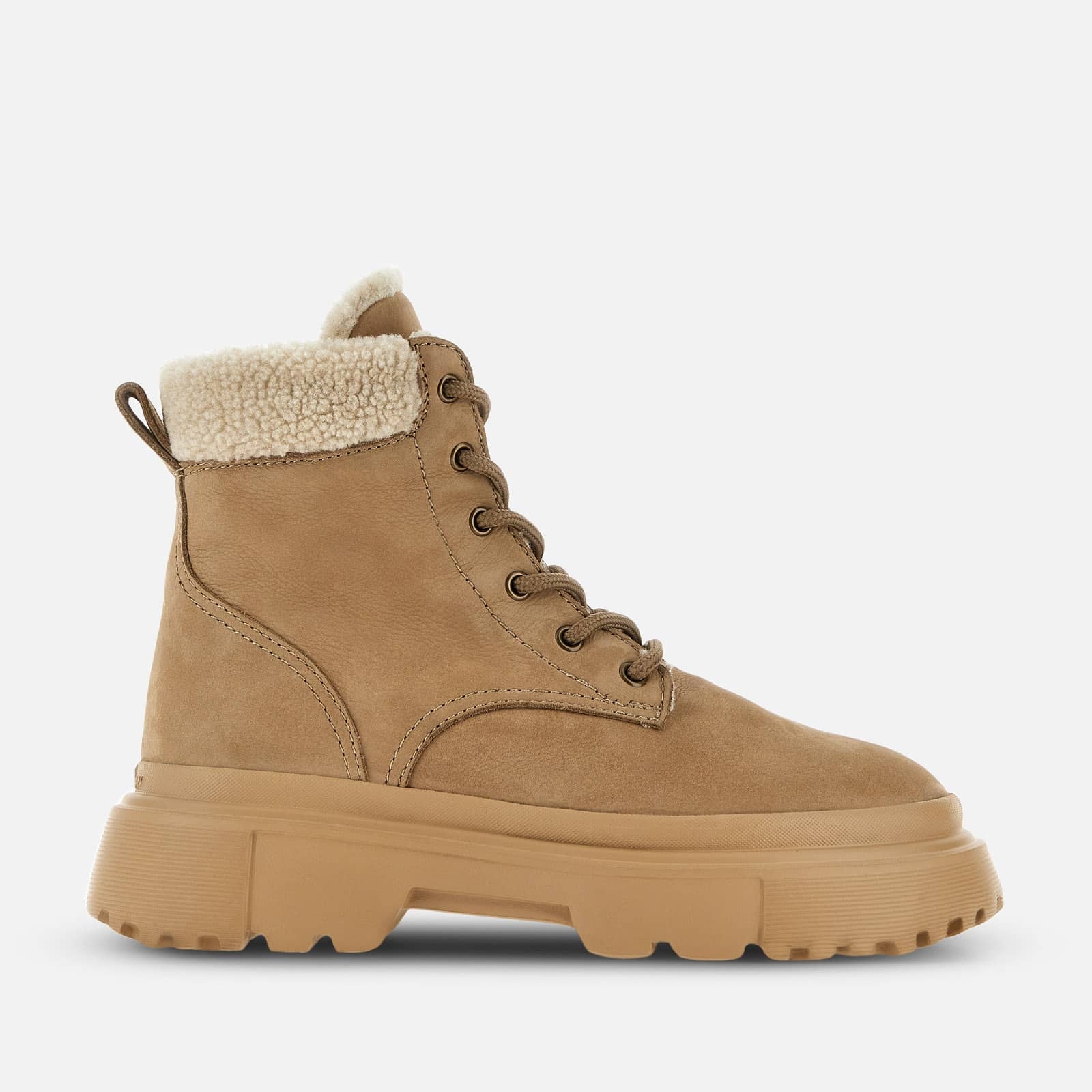 Combat Boots Hogan H619 Beige Brown - 1