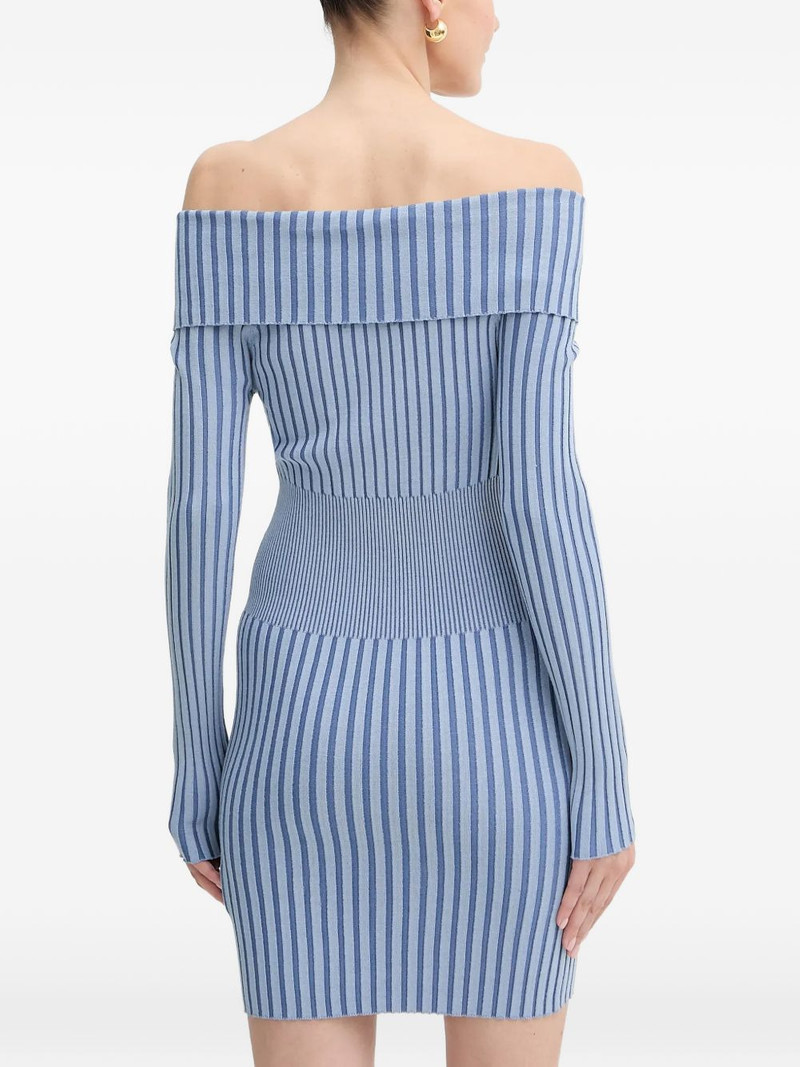 zip ribbed mini dress 3