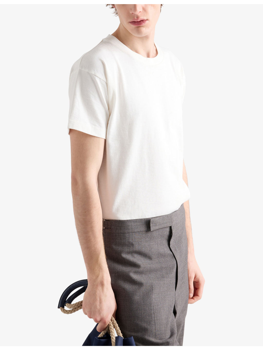 Crewneck Boxy-Fit Cotton-Jersey T-Shirt - 3