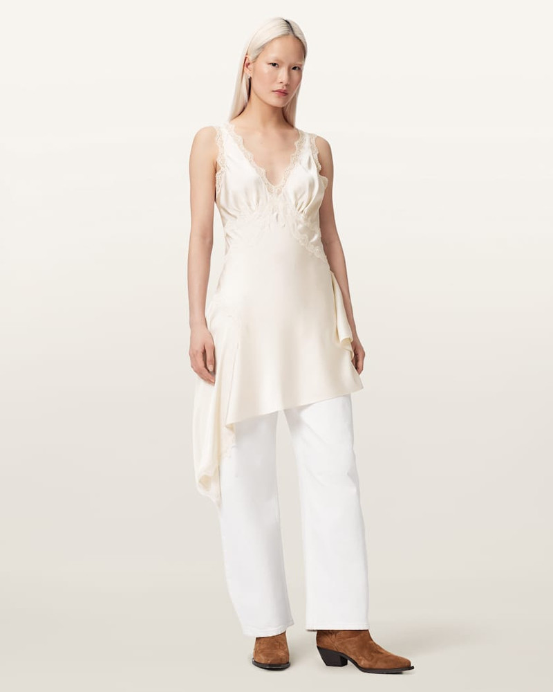 ILKA ASYMMETRIC LACE MINI DRESS 3