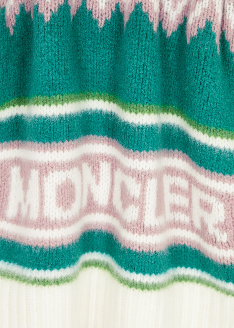 Logo-intarsia wool jumper - 5