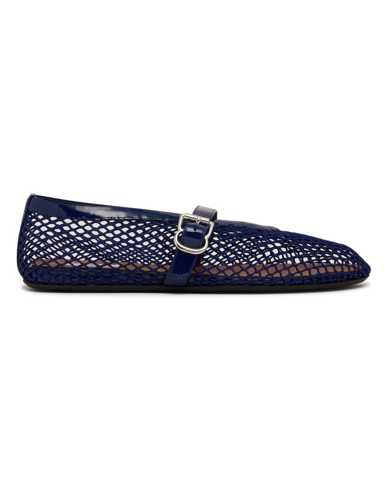 Alaïa Blue Mesh Flat Ballerinas outlook
