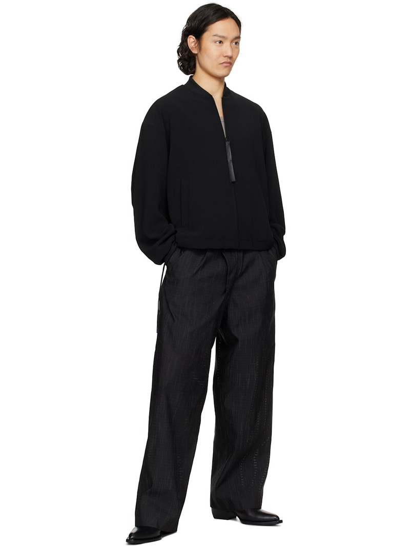 N.Hoolywood Black Blouson Bomber Jacket outlook