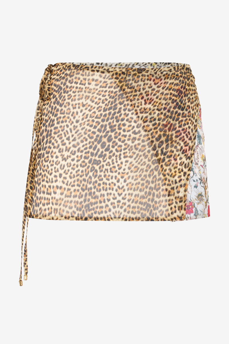 Baby Jaguar Print Silk Pareo 1