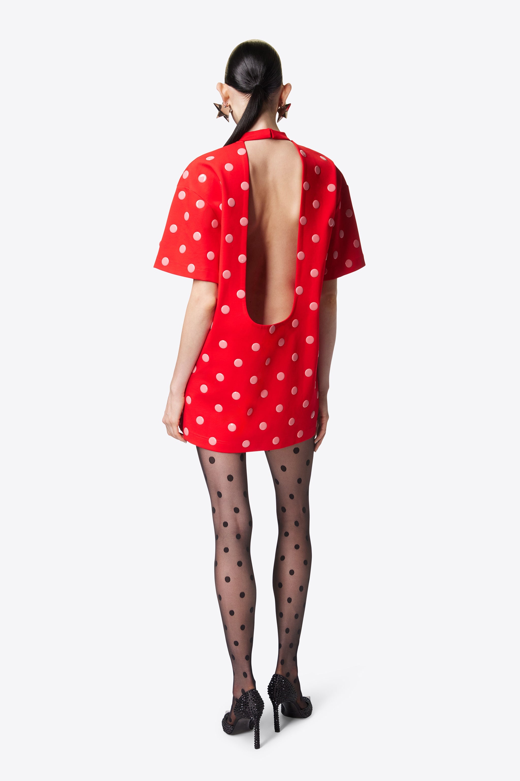 POLKA DOT T-SHIRT DRESS - 5