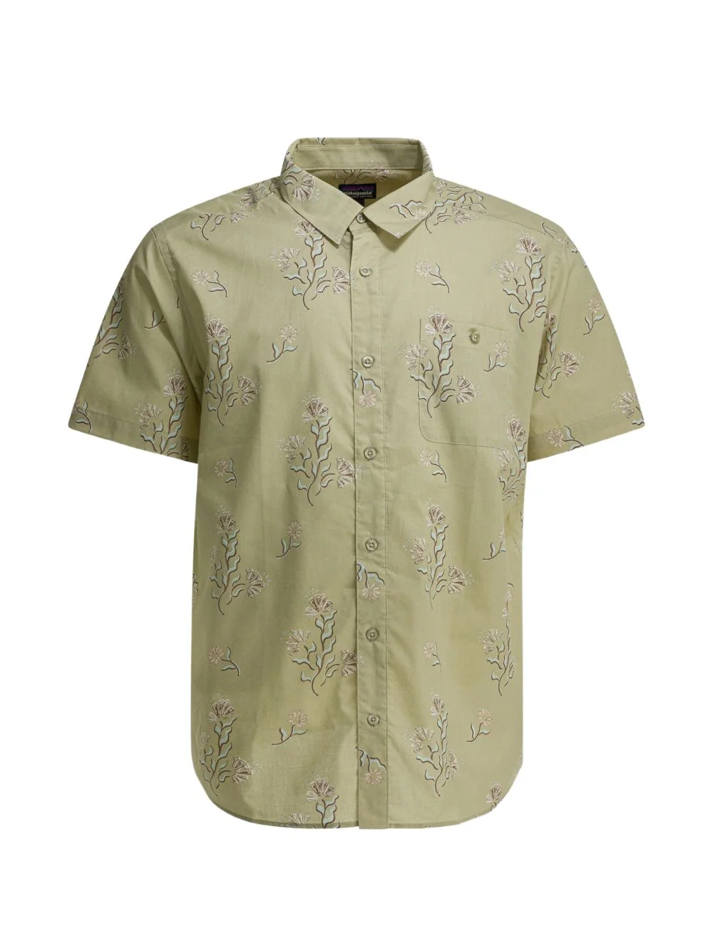 floral-print short-sleeve shirt - 1