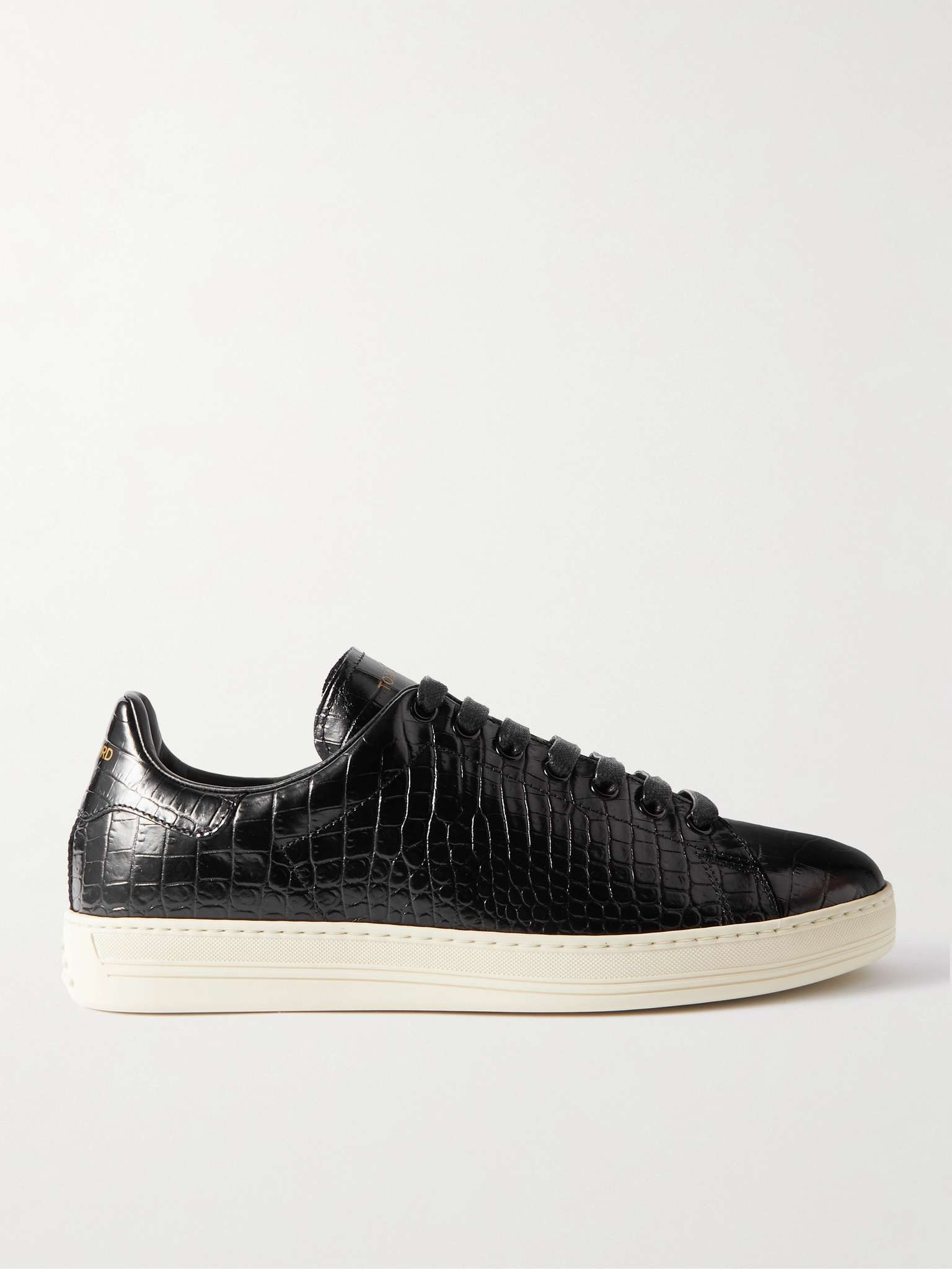 Warwick Croc-Effect Patent-Leather Sneakers - 1