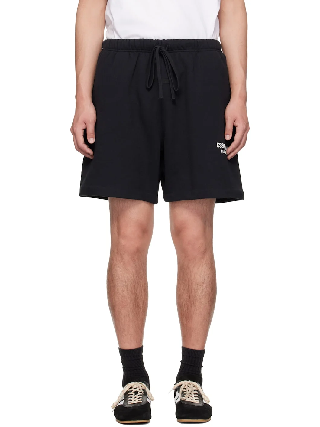 Black Classic Sweat Shorts - 1