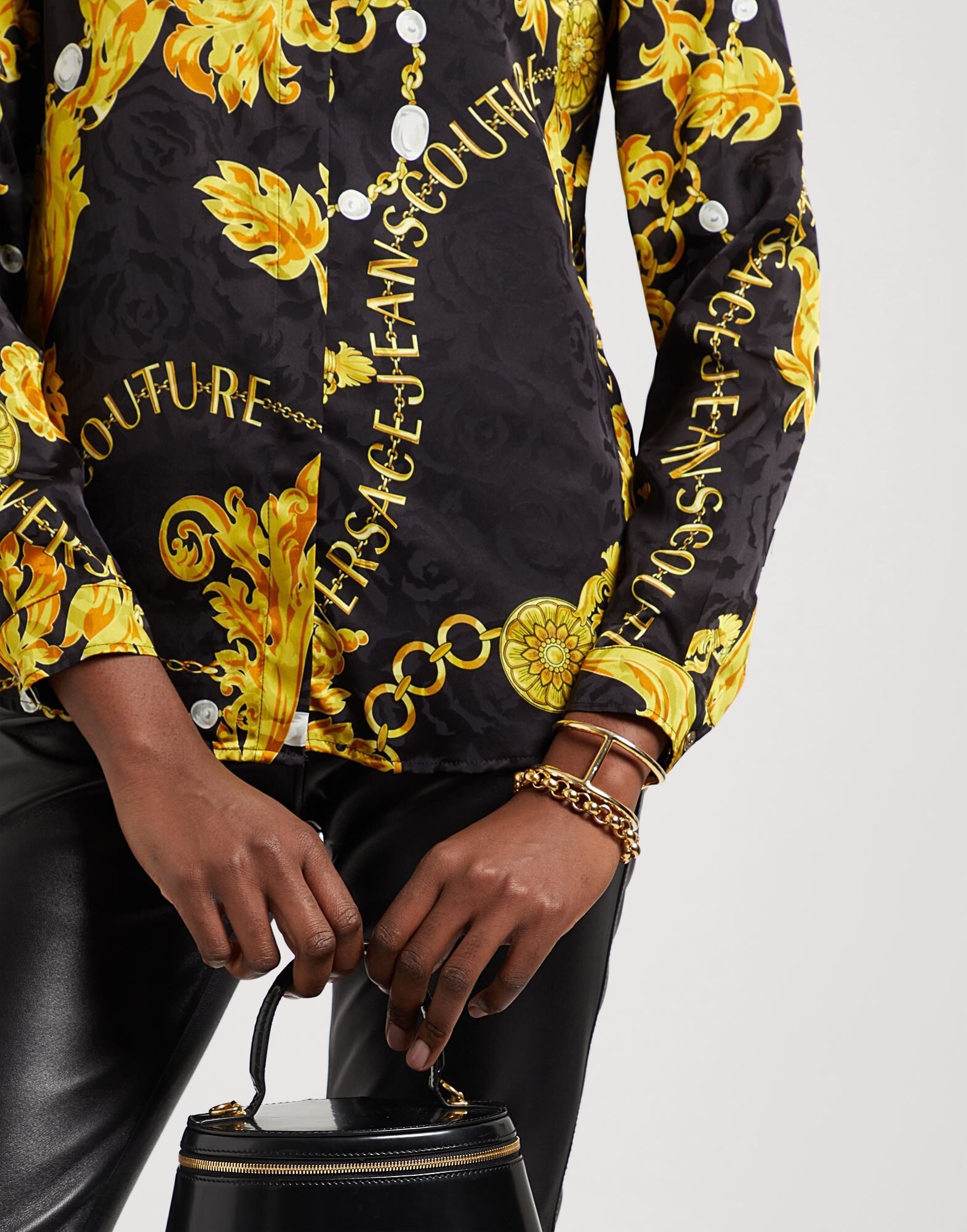 Black Women's Patterned Shirts & Blouses - 4