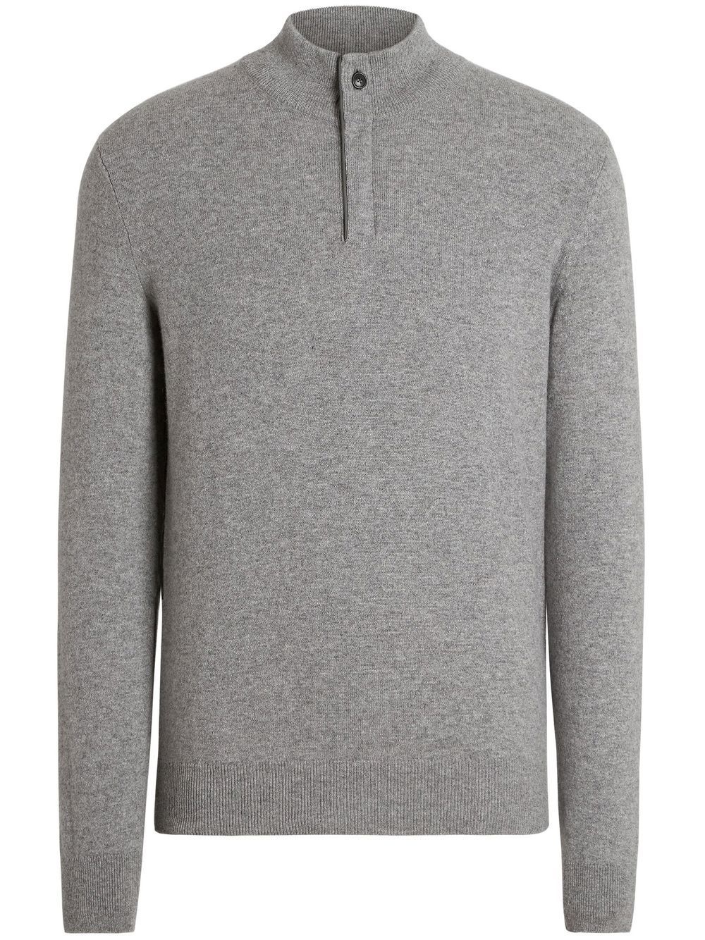 Oasi mock-neck cashmere jumper - 1