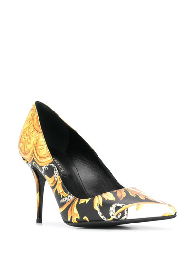 VERSACE baroque-print pumps outlook