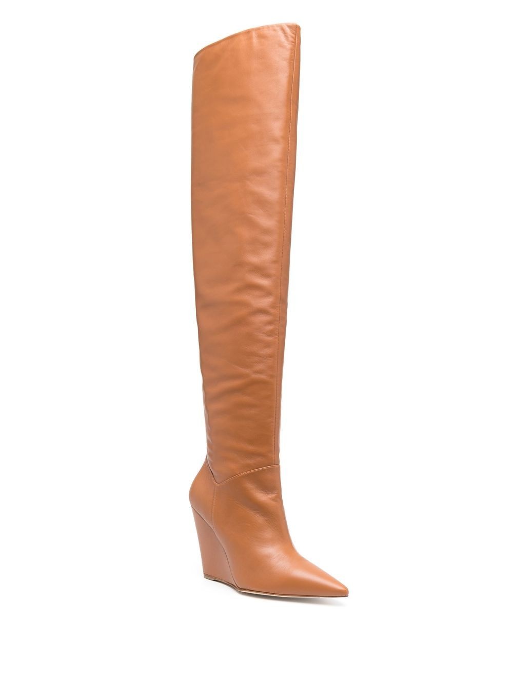 pointed 115mm leather boots - 2