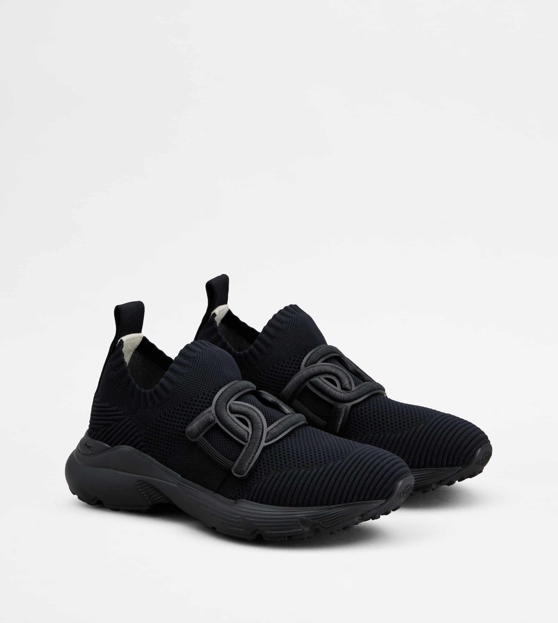 KATE SLIP-ON SNEAKERS IN FABRIC - BLACK - 2