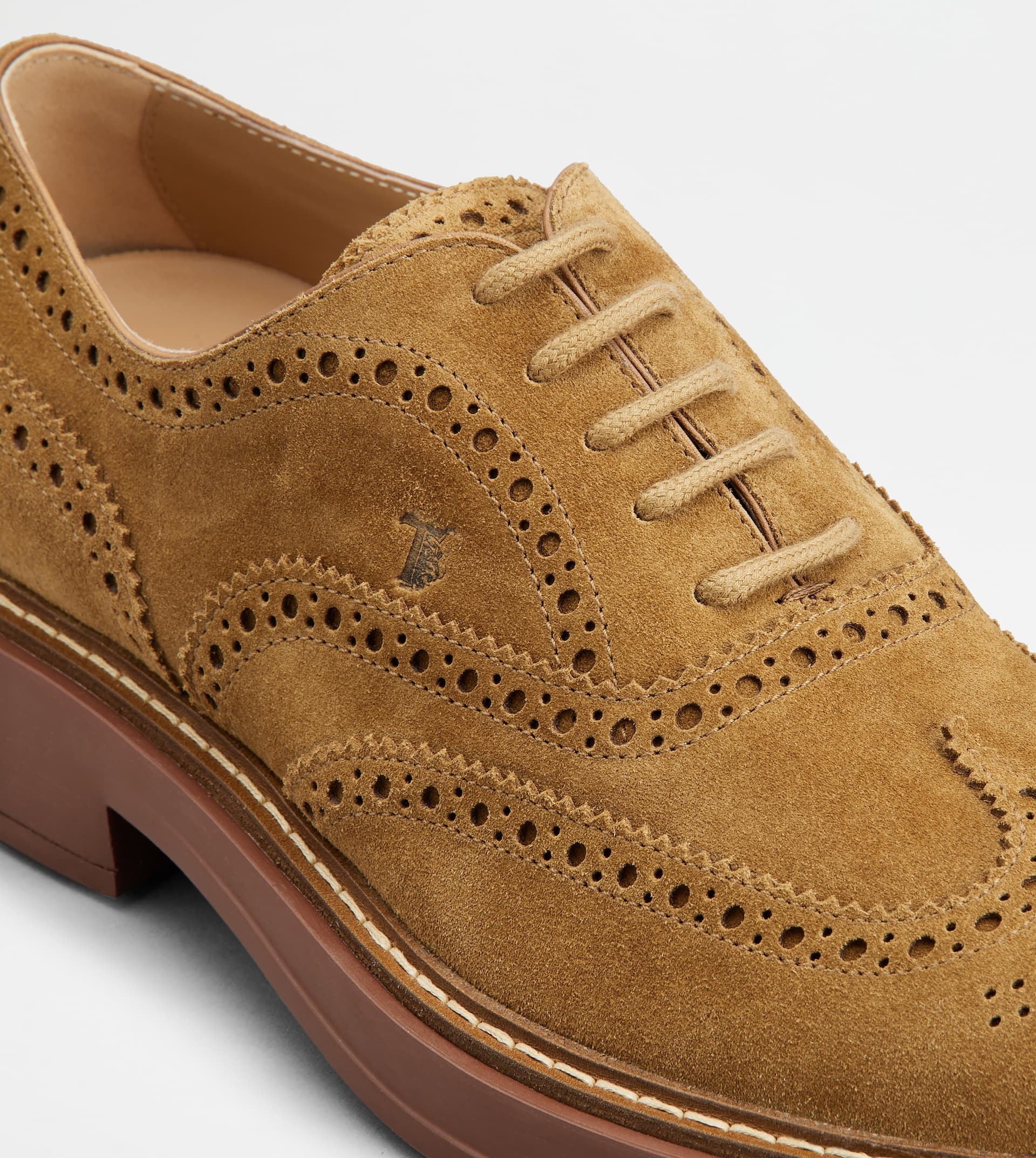 LACE-UPS IN SUEDE - BROWN - 5