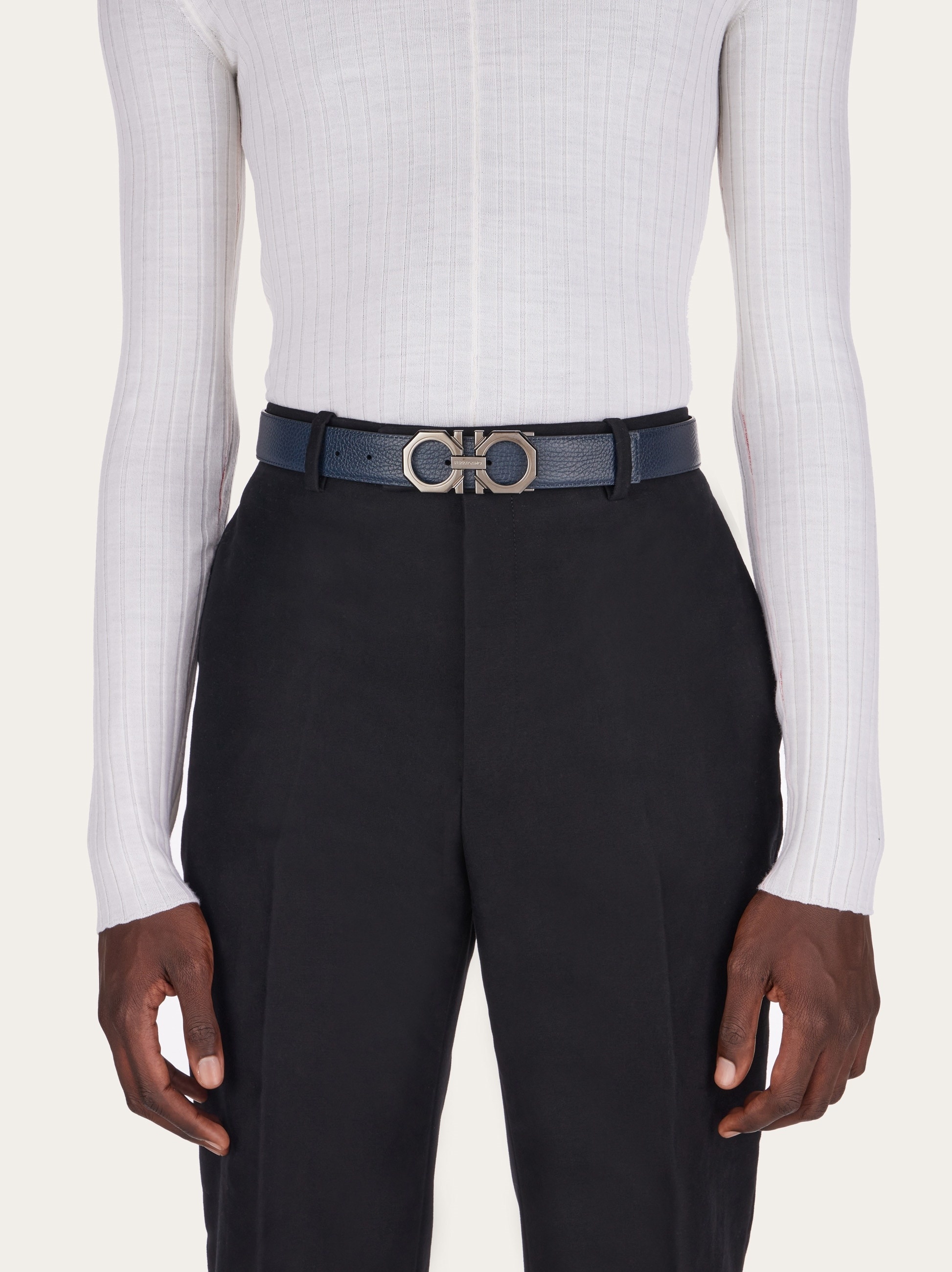 Reversible and adjustable Gancini belt - 4