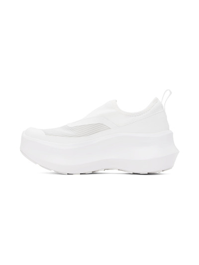 Comme Des Garçons White Salomon Edition Slip-On Platform Sneakers outlook