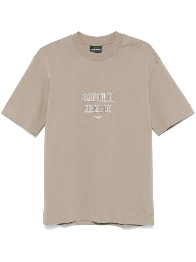 logo-embroidered T-shirt 1