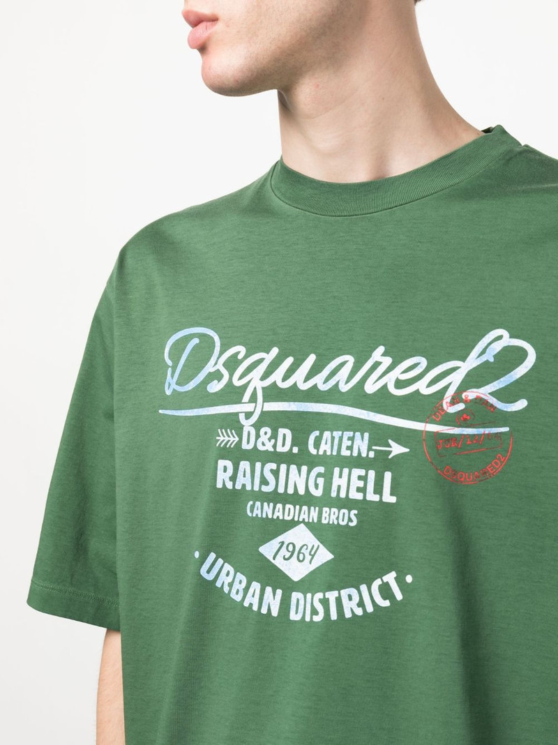 logo-print cotton T-shirt 5