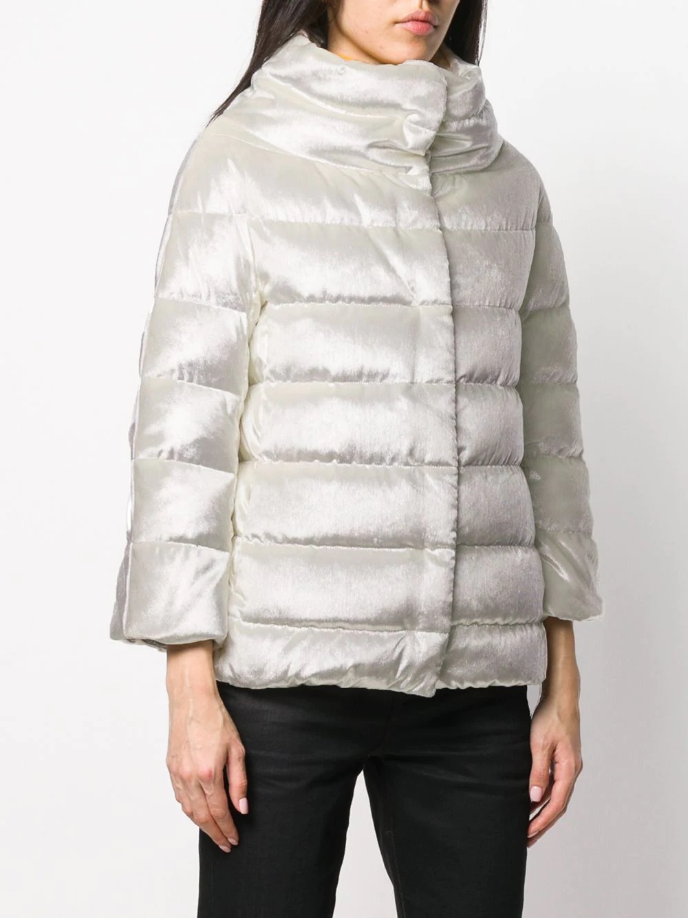 shiny padded puffer jacket - 3