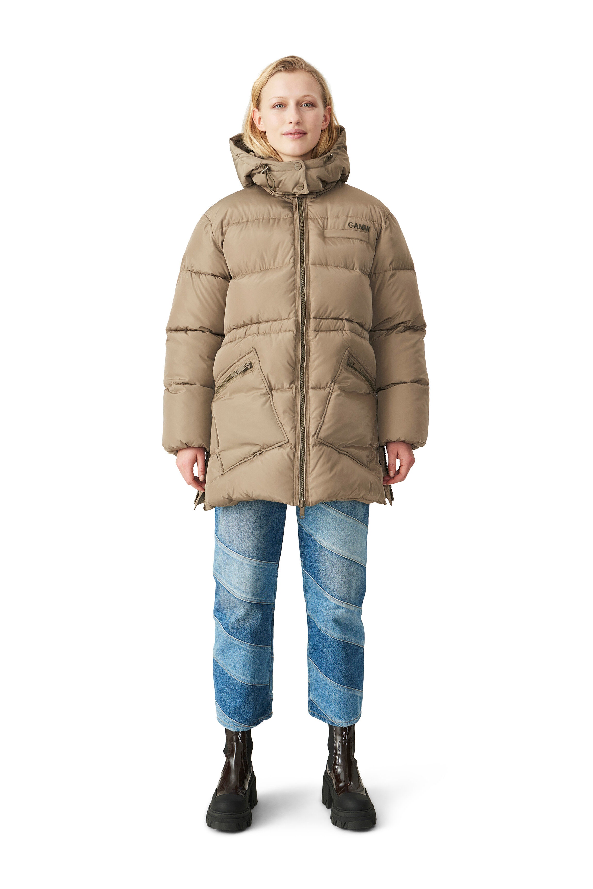 TECH PUFFER OVERSIZED PUFFER MIDI JACKET - 2
