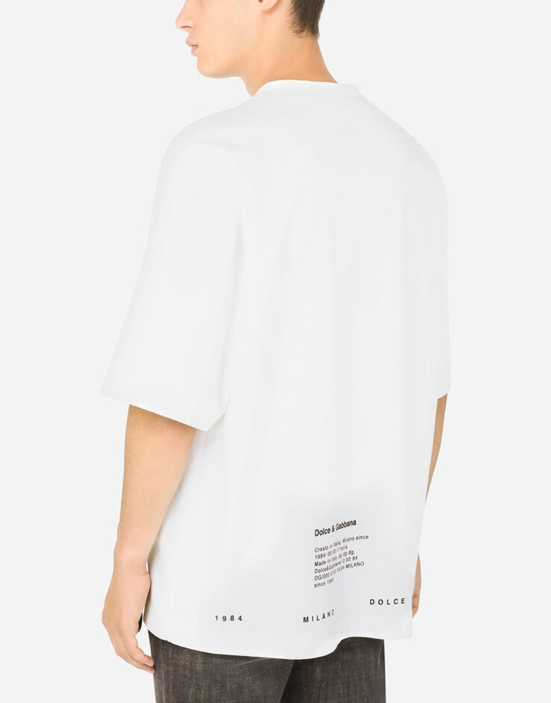 Stretch technical jersey T-shirt with print 5