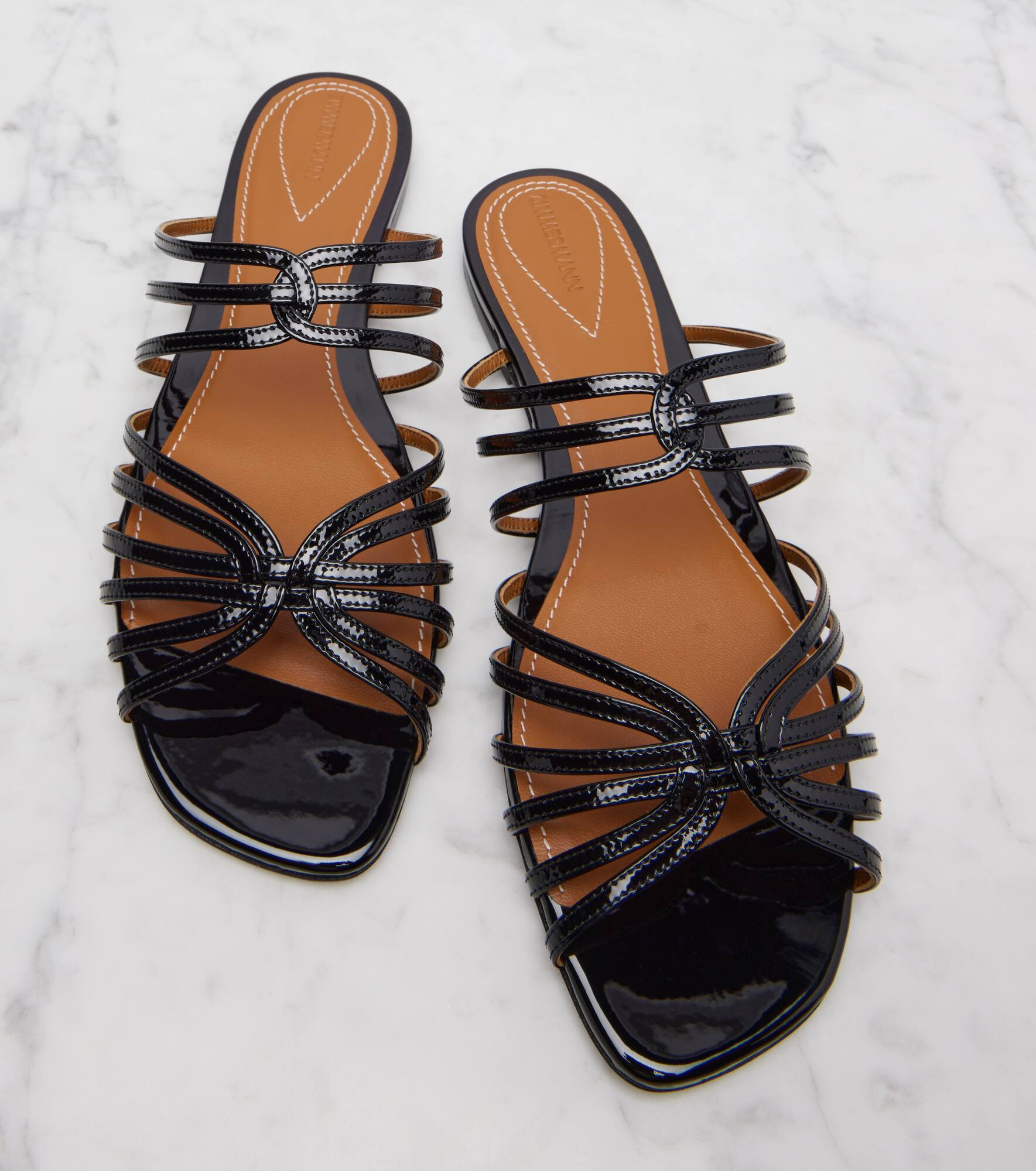Aura patent leather sandals - 5
