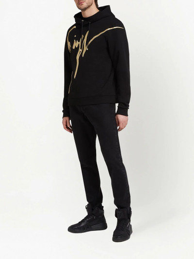 Giuseppe Zanotti embroidered-logo cotton hoodie outlook