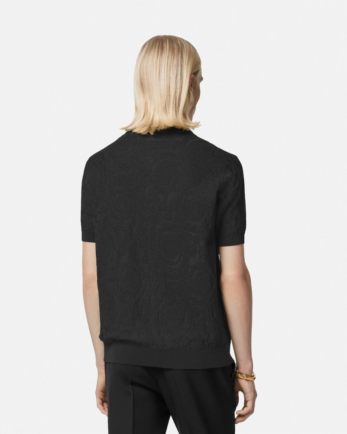 Barocco Knit Polo Shirt - 5