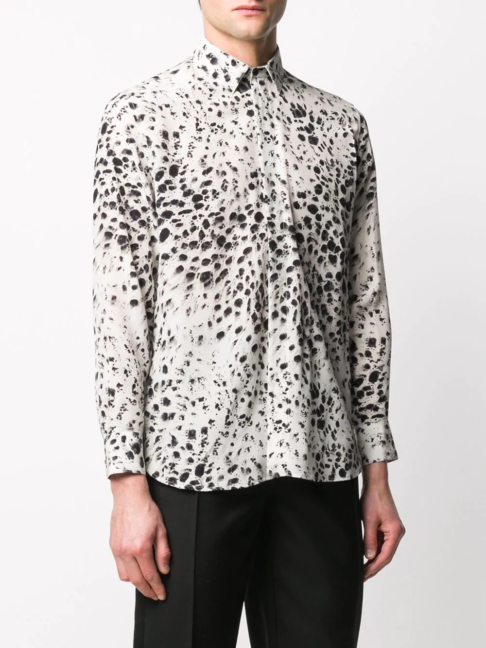 snow-leopard print shirt - 3