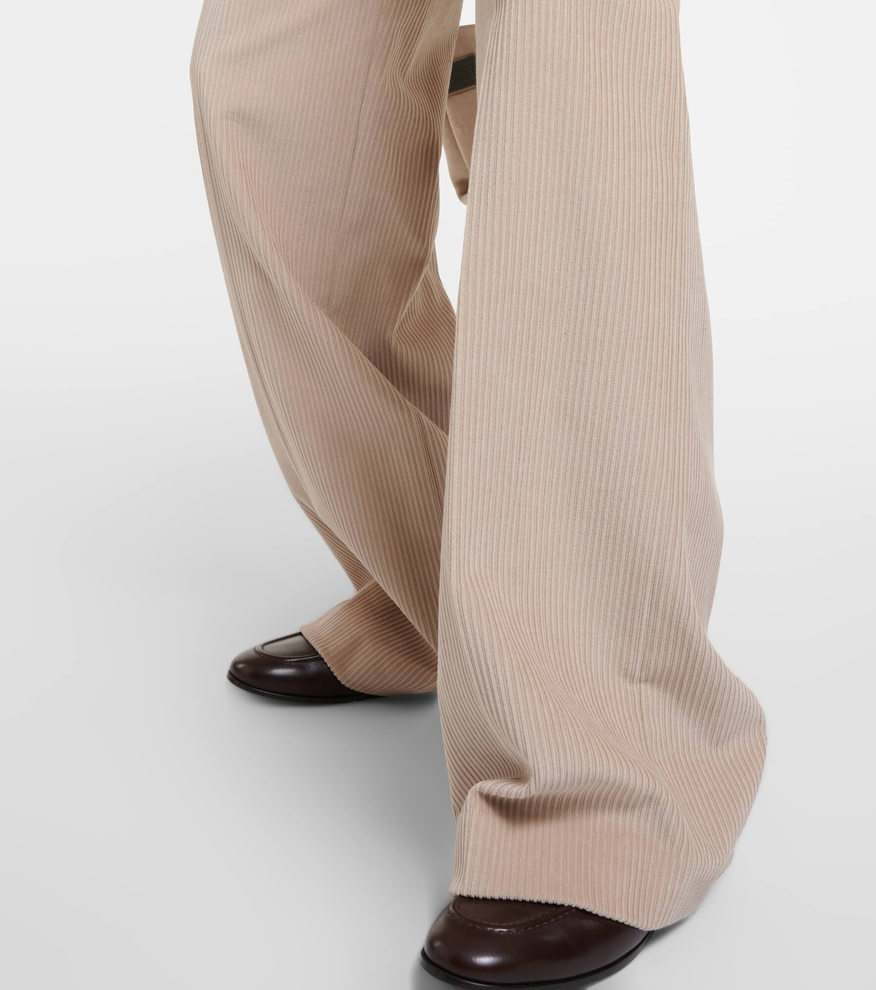 Cotton corduroy wide-leg pants - 5