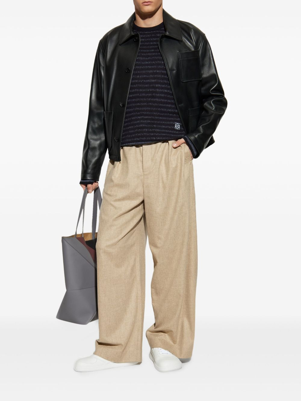 striped logo-embroidered sweater - 2