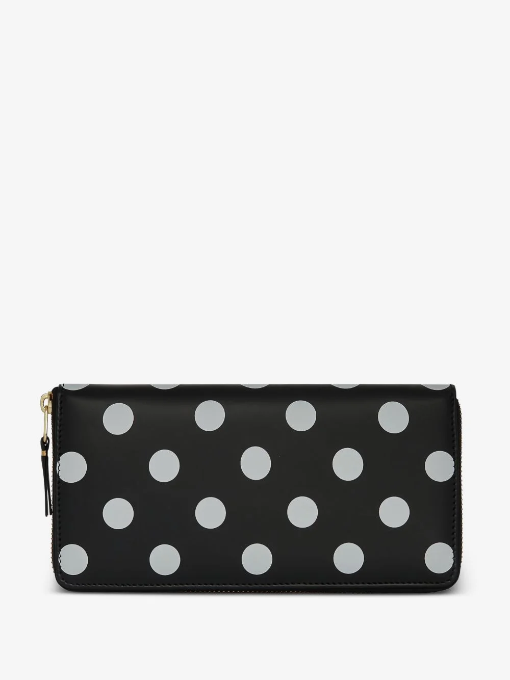 polka dot-print leather wallet - 1
