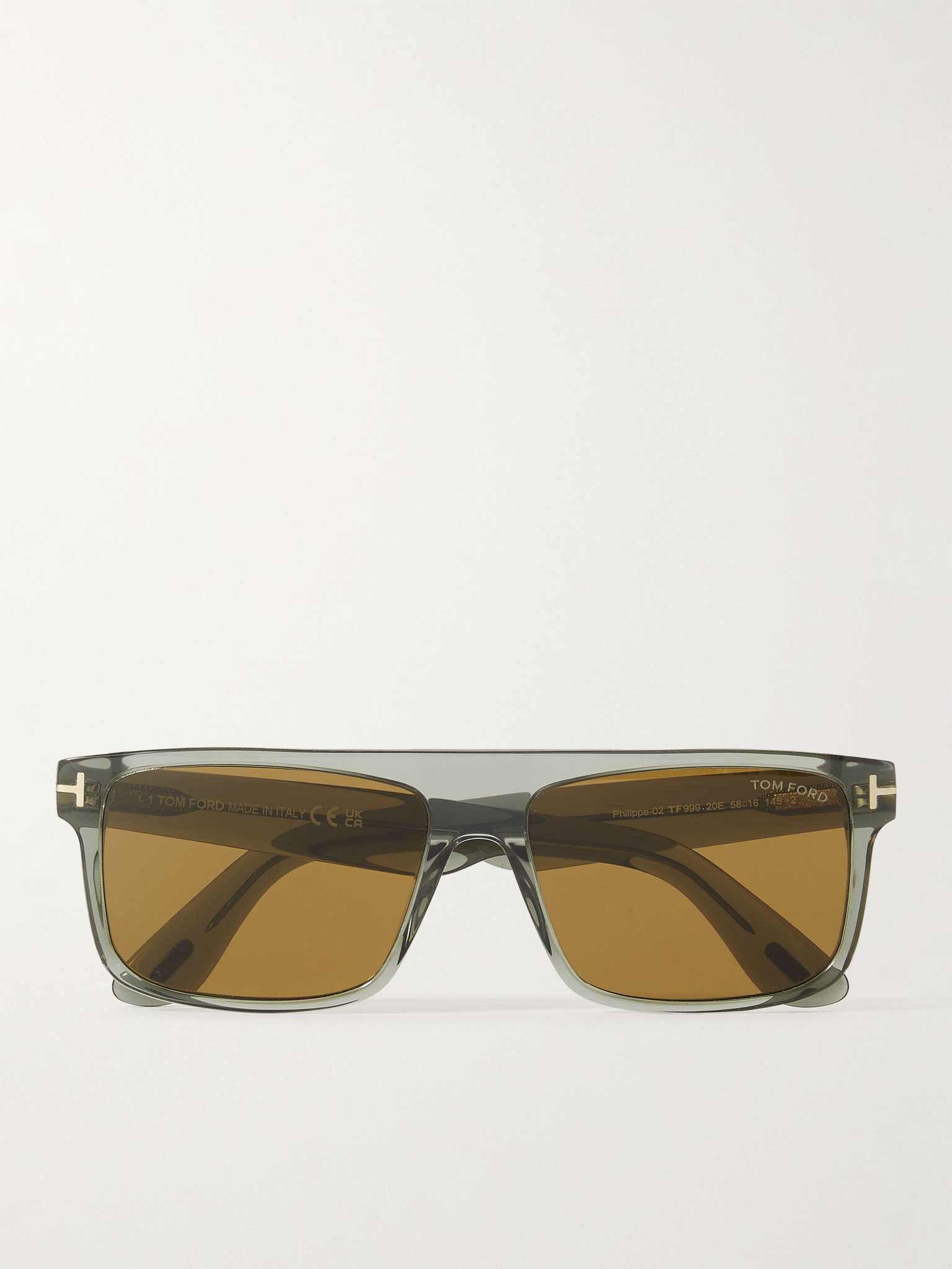 Phillipe Square-Frame Acetate Sunglasses - 1