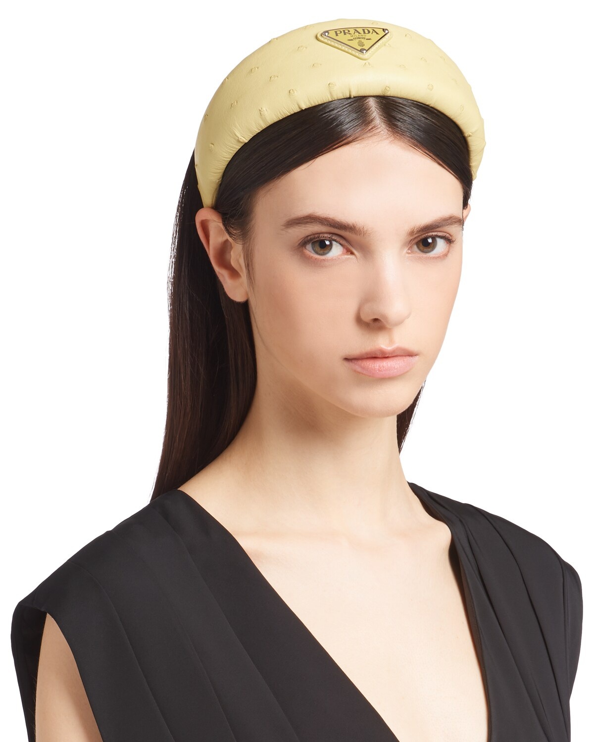 Ostrich leather headband - 2
