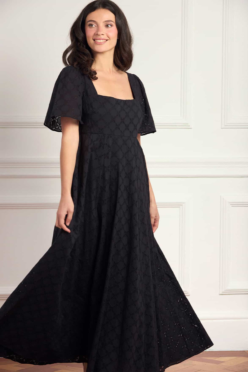 Needle & Thread Marisol Cotton Broderie Short Sleeve Ankle Gown outlook