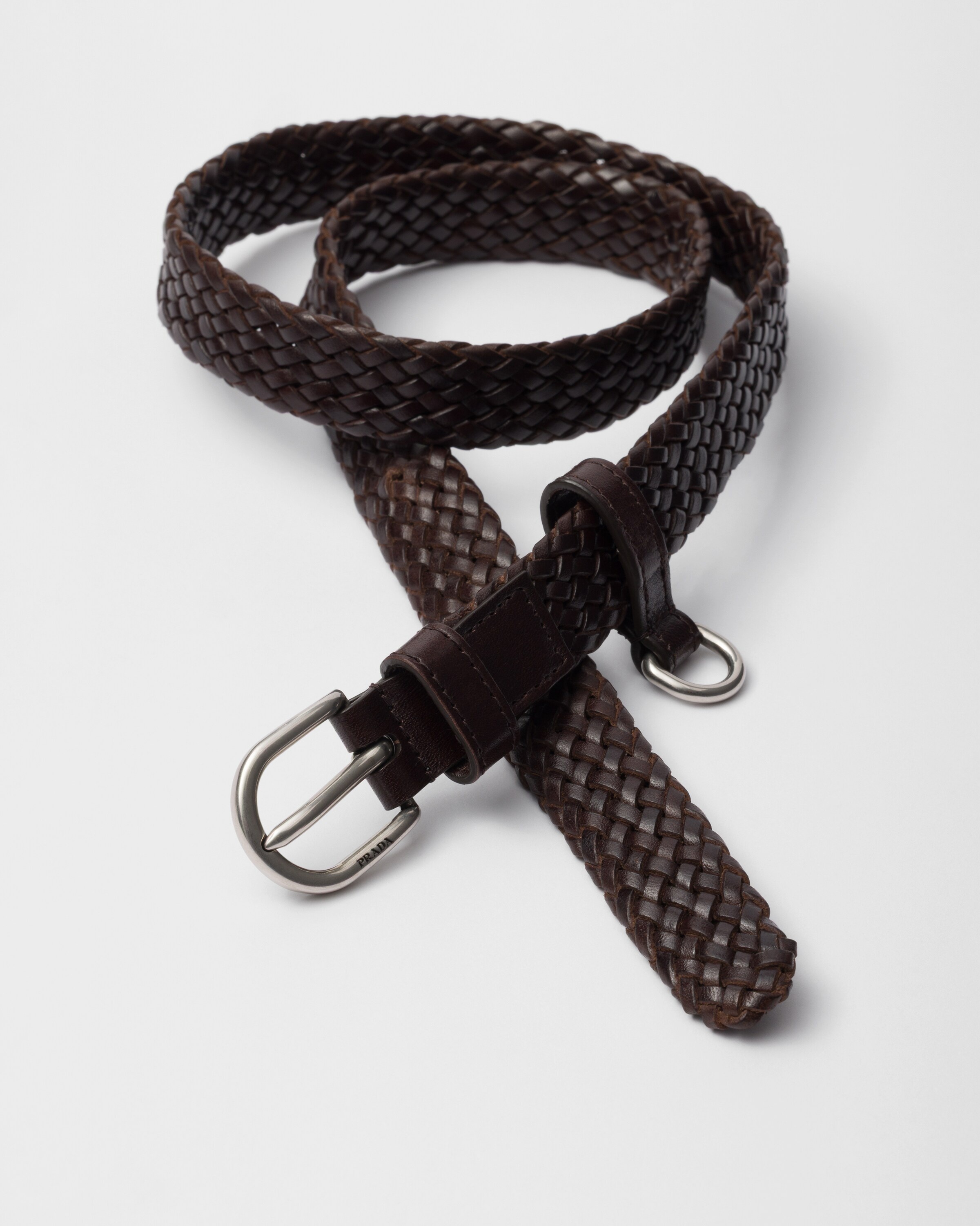 Braided leather belt - 3