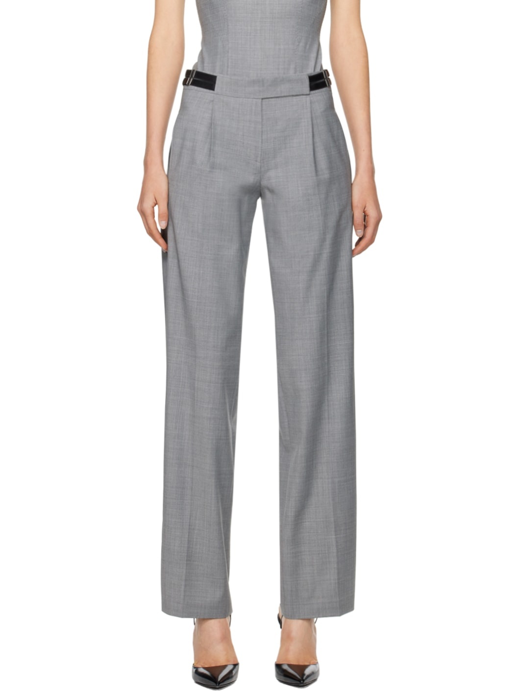 Gray Nora Trousers - 1