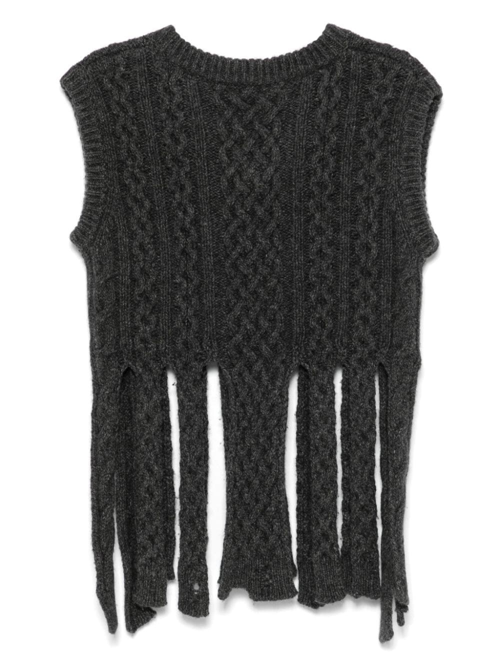 Shredded knit top - 2